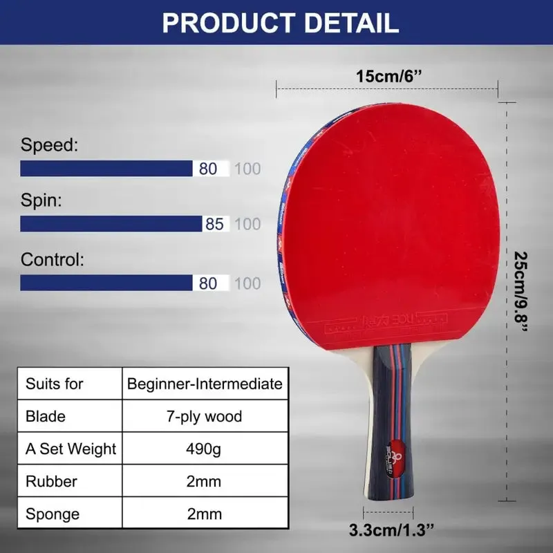 Ping Pong Paddle Set