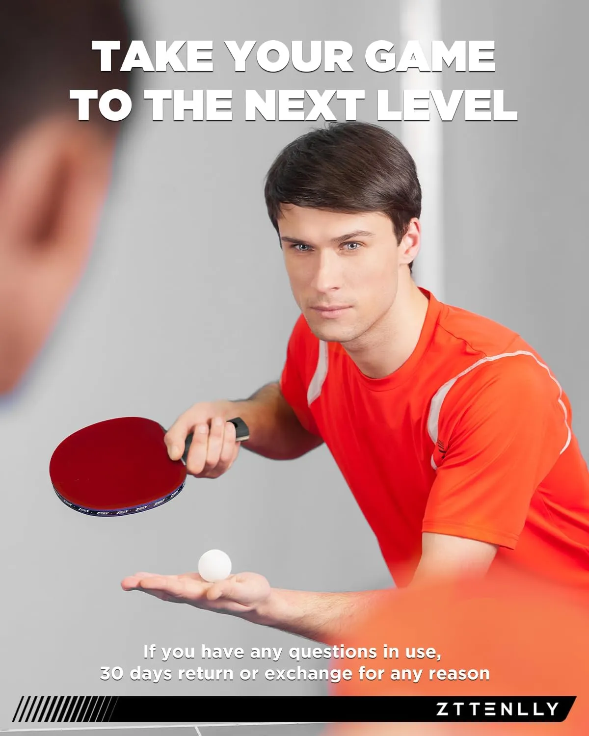 Ping Pong Paddle with Carbon Technology | Performance-Series,7-ply Finest Blade, Expert Speed/Edge/Balance, Thicker Protector Case | Table Tennis Racket for Professional