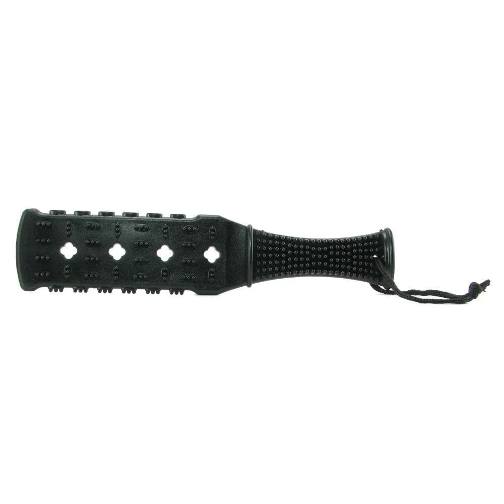 Pipedream Fetish Fantasy Textured Rubber Paddle in Black