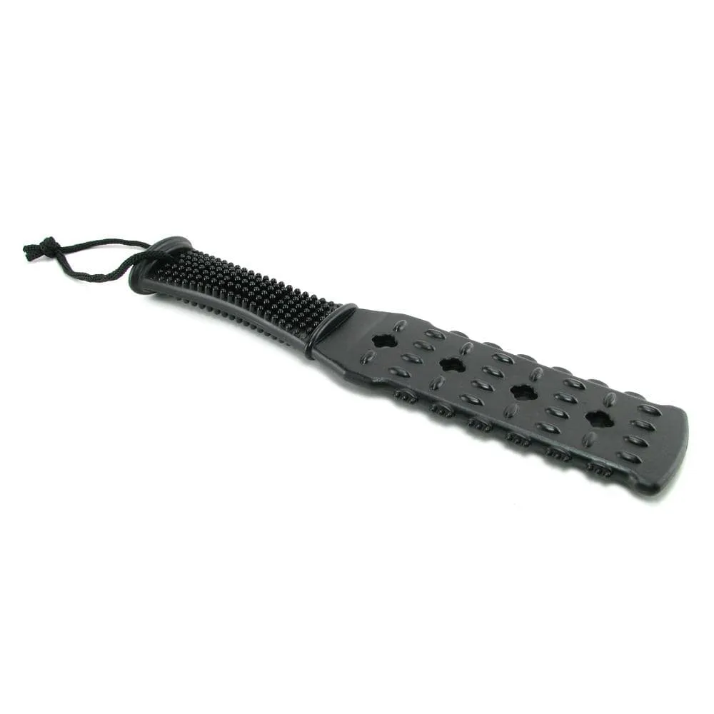 Pipedream Fetish Fantasy Textured Rubber Paddle in Black
