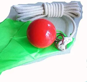 PJLANDI Rubber Meteor Hammer Weight Throw Exercise Ball Rope Dart Martial Arts Kung Fu Soft Speed Fitness Equipment