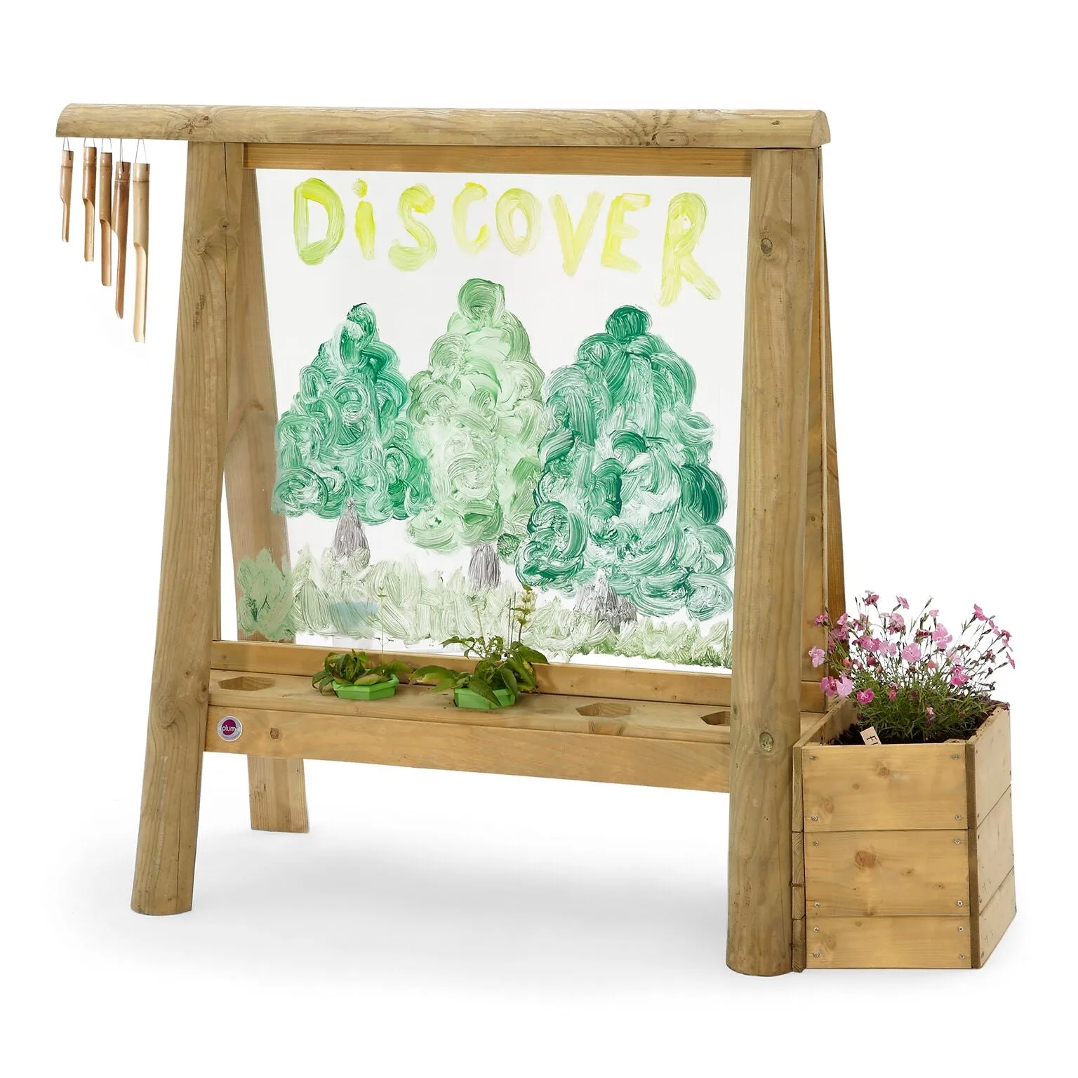 Plum Discovery Wood Create and Paint Easel