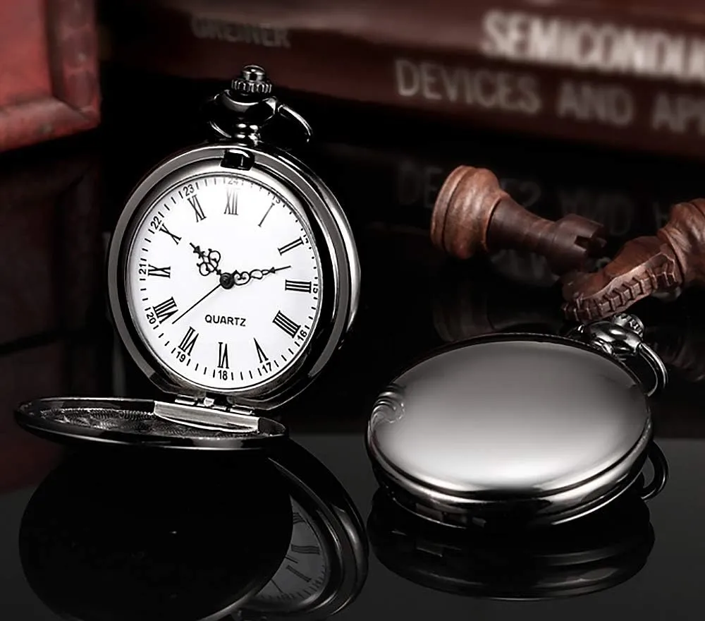 Pocket Watch Personalized Engraved Pocket Watch with Chain Men's Birthday Father's Day Father's Day Gift