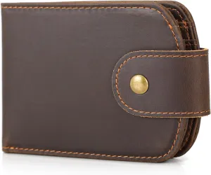 Polare Slim Curve Front Pocket RFID Blocking Italian Real Leather Bifold Wallet for Men