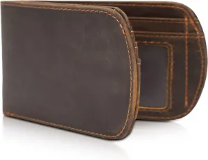 Polare Slim Curve Front Pocket RFID Blocking Italian Real Leather Bifold Wallet for Men
