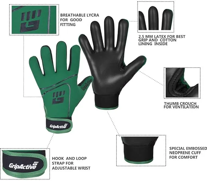 Premium Gaelic Football Gloves - Green