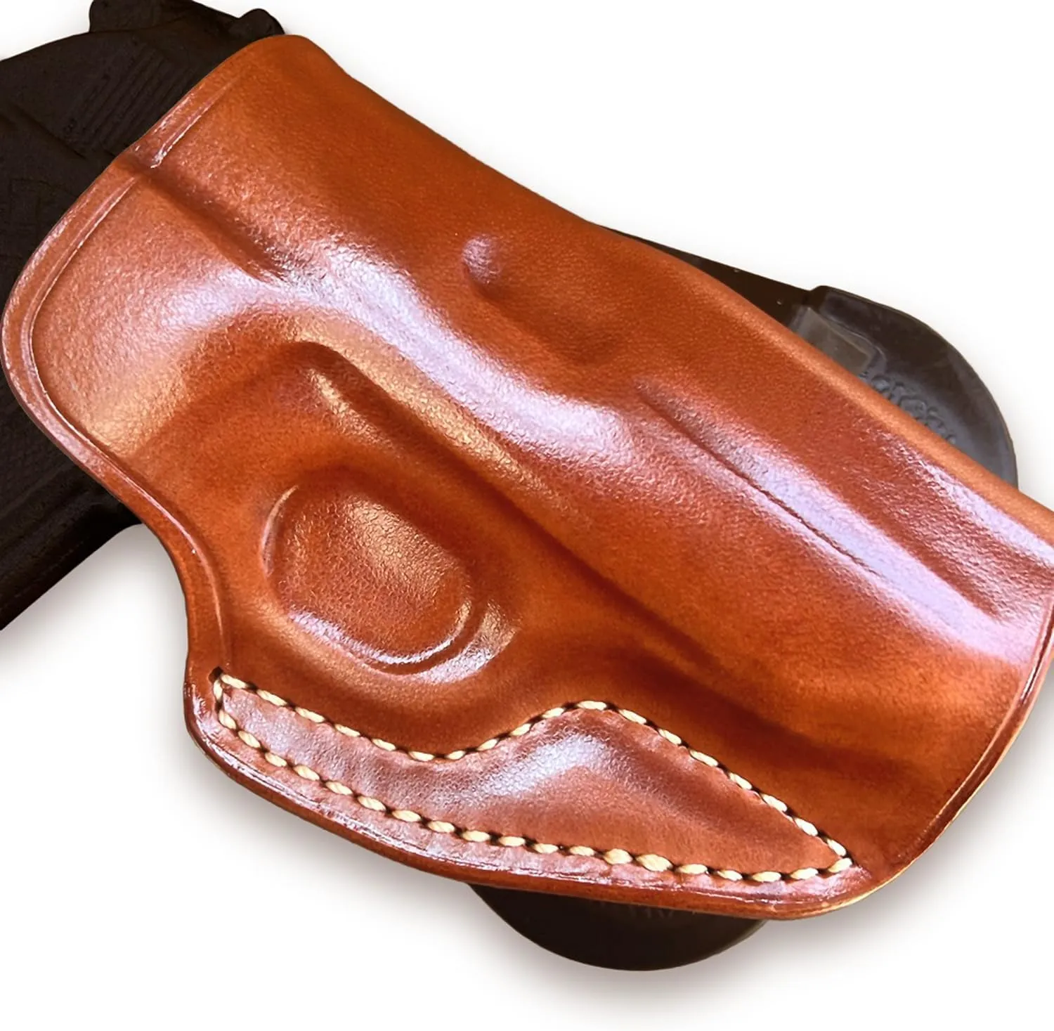 Premium Leather OWB Paddle Holster with Open Top Fits, Walther PPK/S 22LR/ 380 Caliber 3.3'' inch Barrel,Right Hand Draw, Brown Color #1170#