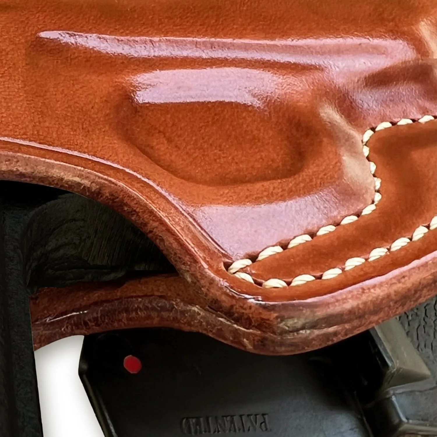 Premium Leather OWB Paddle Holster with Open Top Fits, Walther PPK/S 22LR/ 380 Caliber 3.3'' inch Barrel,Right Hand Draw, Brown Color #1170#
