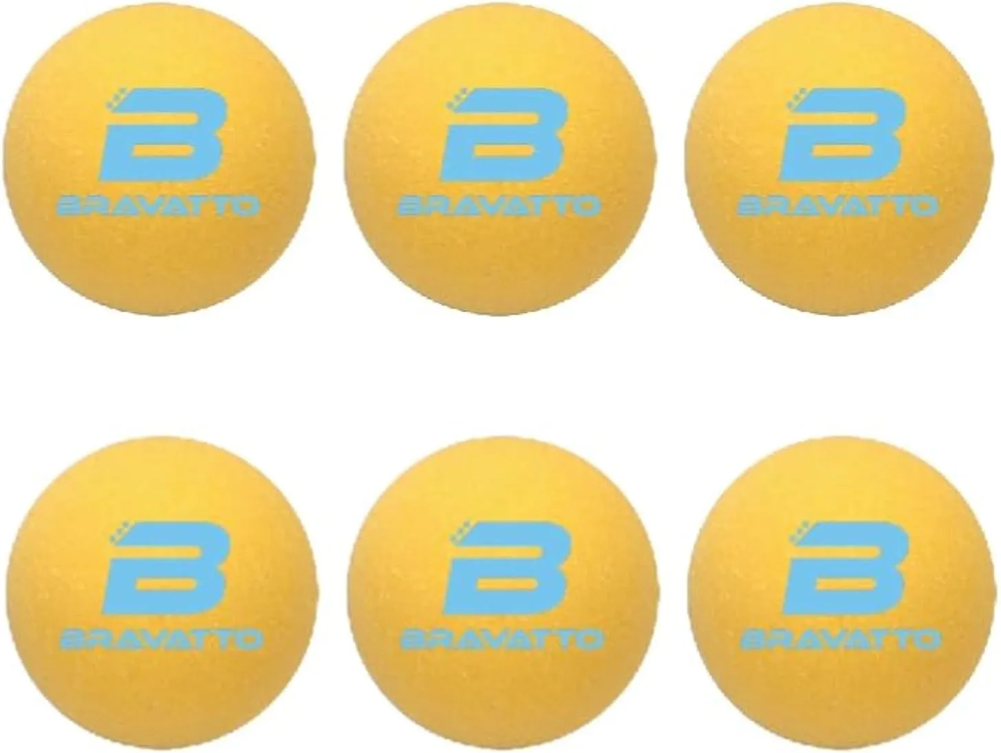 Professional Foosball Balls: Tournament Quality - Just Like The Pros Use, Official Regulation Size - Set of 6 Urethane Foosballs (Yellow)