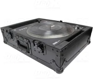 ProX XS-RANE12BL ATA-300 Style Flight Case, For Rane 12 Motorized DJ Control System, Pro Audio Equipment Storage, Black on Black
