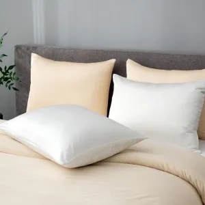 Pure Mulberry Silk Pillowcases Set of 2, Queen Size Silk Pillow Cases, Hair and Skin Friendly 22 Momme Grade-6A Silk Cover with Hidden Zipper (White, 20”X30”)