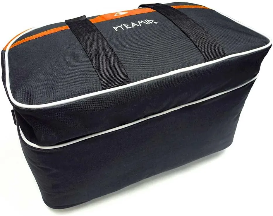Pyramid Path Double 2 Ball Tote Plus Clear Top Bowling Bag with Large Separate Compartment for Bowling Shoes (Up To US Mens Size 15) or Accessories