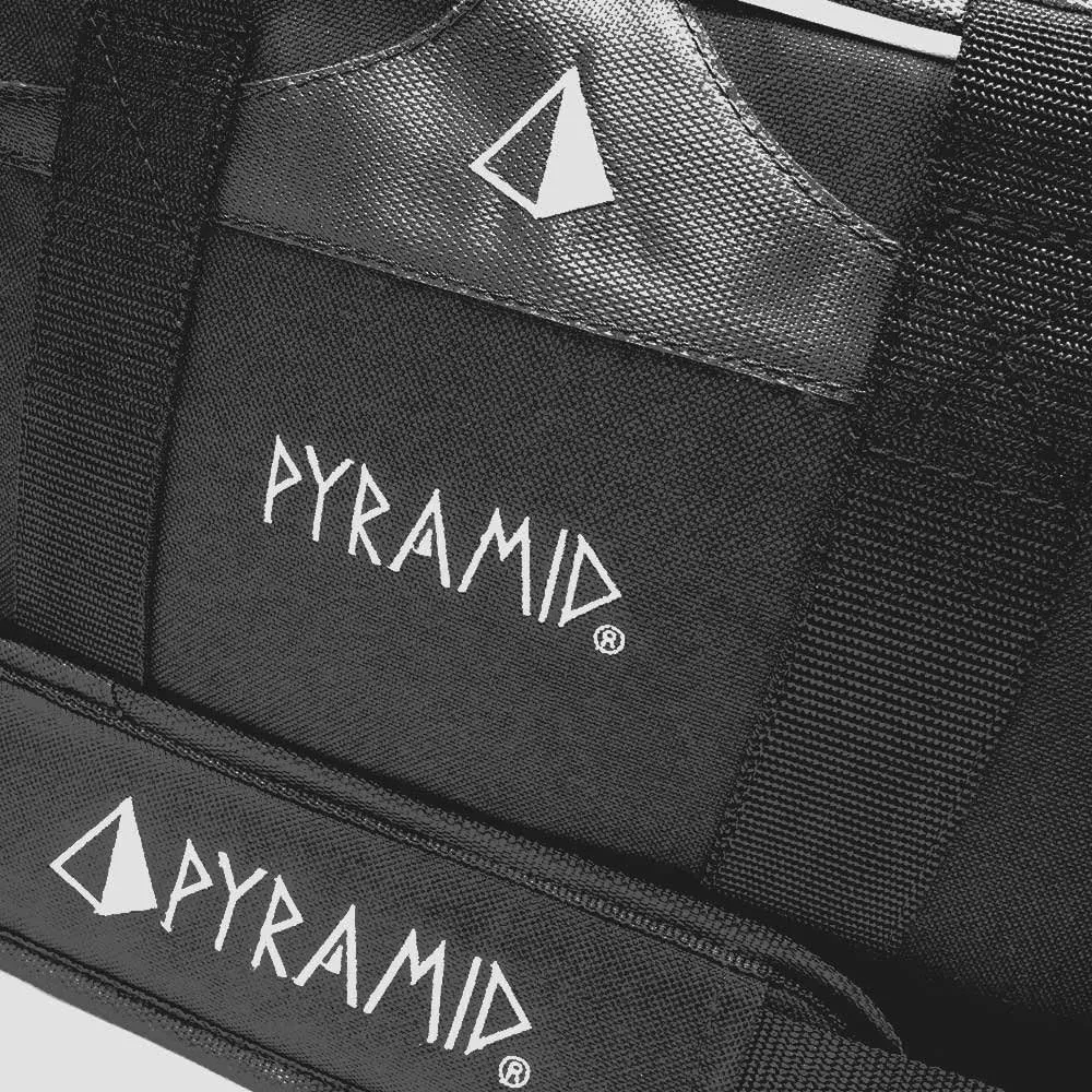 Pyramid Path Double 2 Ball Tote Plus Clear Top Bowling Bag with Large Separate Compartment for Bowling Shoes (Up To US Mens Size 15) or Accessories