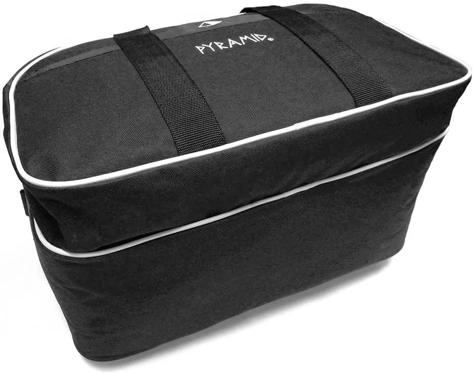 Pyramid Path Double 2 Ball Tote Plus Clear Top Bowling Bag with Large Separate Compartment for Bowling Shoes (Up To US Mens Size 15) or Accessories