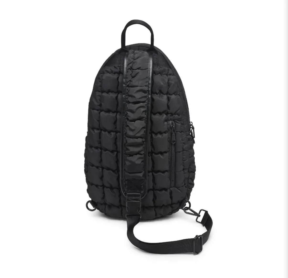 Quilted Puffer Pickleball-Paddle Tennis Sling | black