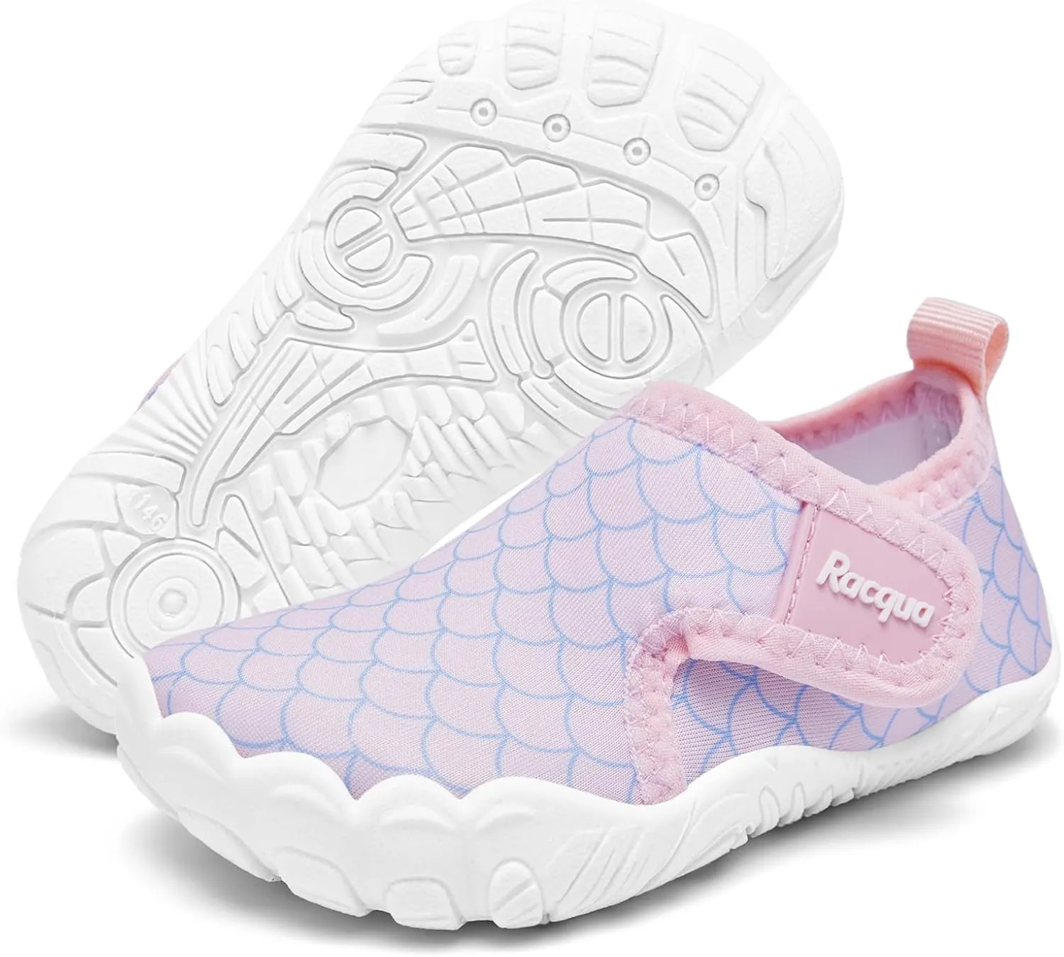Racqua Toddler Boys Girls Water Shoes Slip-On Quick Dry Aqua Kids Shoes Lightweight Breathable Swim Shoes(Toddler/Little Kid)