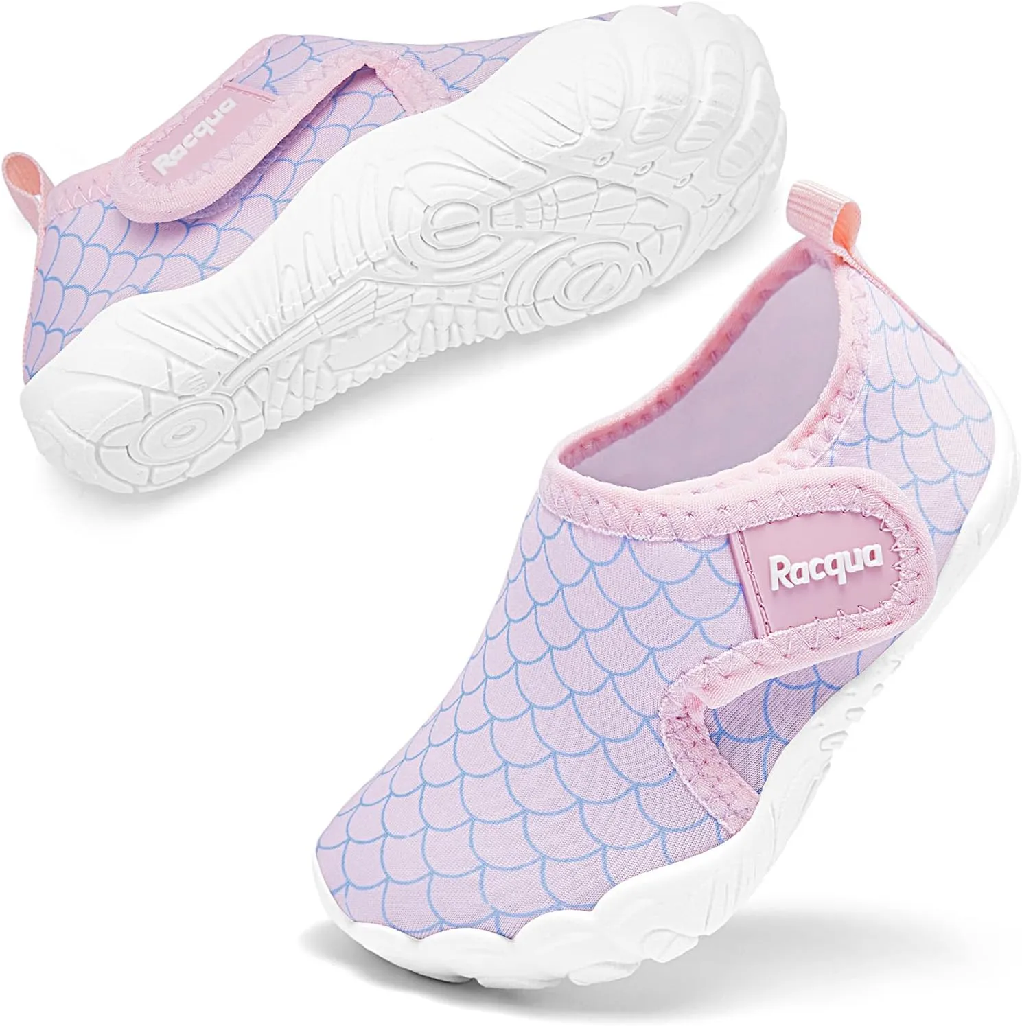 Racqua Toddler Boys Girls Water Shoes Slip-On Quick Dry Aqua Kids Shoes Lightweight Breathable Swim Shoes(Toddler/Little Kid)