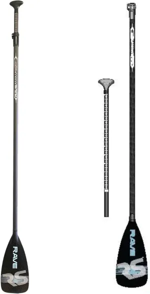 RAVE Sports SUP Paddle – Adjustable, Lightweight Oar for Stand Up Paddleboard, Floats and No Twist Handle Lock, Tempo Style