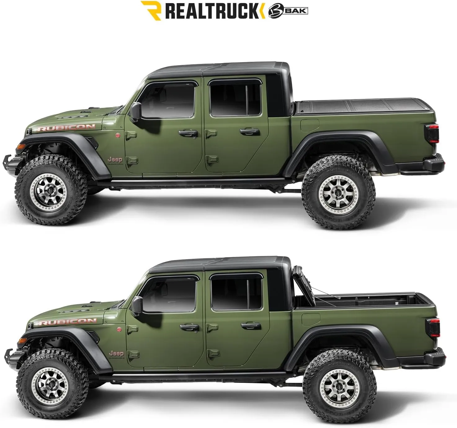 RealTruck BAK MX4 TS Hard Folding Truck Bed Tonneau Cover | 449130TS | Fits 2019-2025 Chevy/GMC Silverado/Sierra (New Body Style) w/or w/o MultiPro/MultiFlex, Won't Fit Carbon Pro 5' 10" Bed (70")