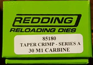 Redding Reloading Taper Crimp Die (Straight Wall Cases) 30 M1 Carbine Taper Crimp Die
