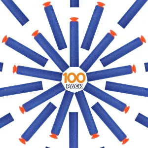Refill Darts Universal Suction Dart Foam Bullet 100-Dart Refill Pack for Nerf N-Strike Elite Series Blasters Toy Gun