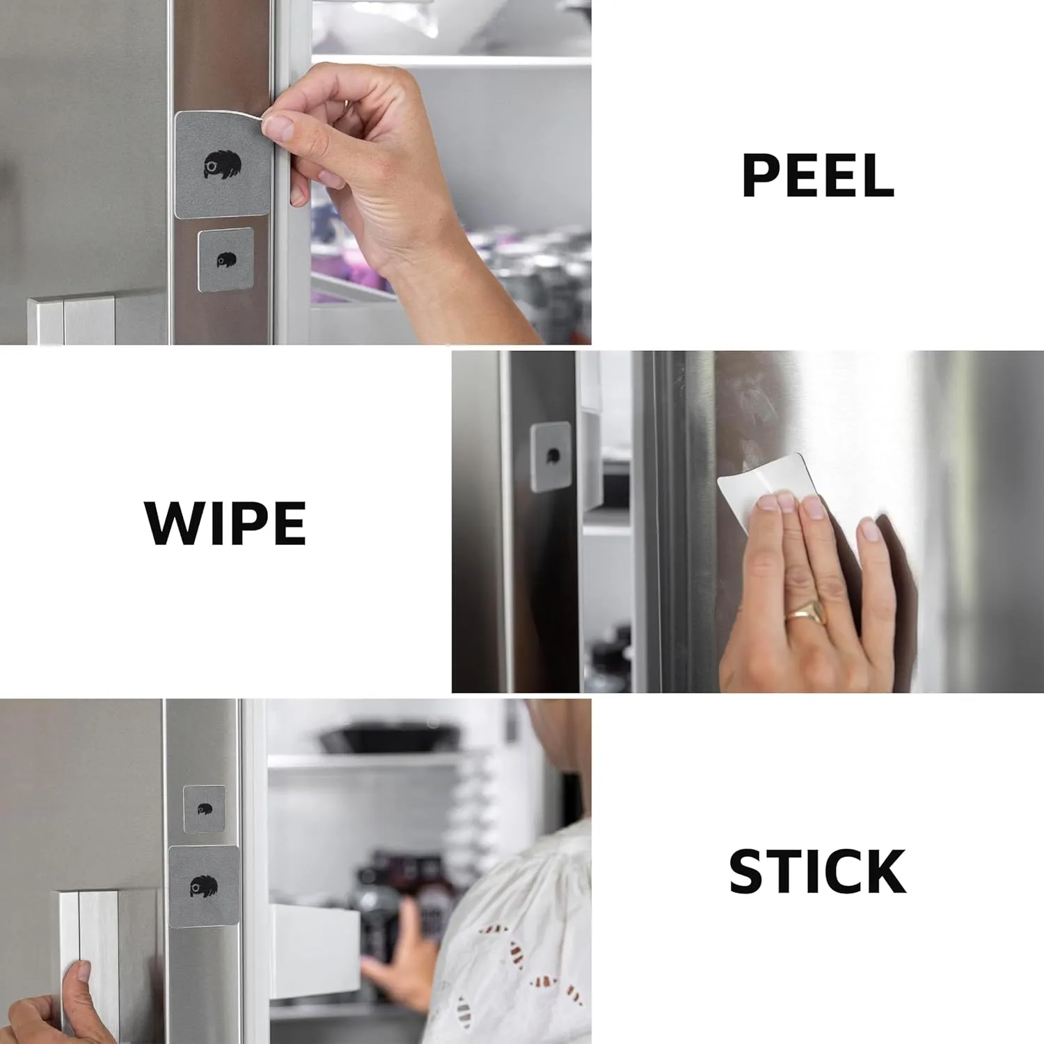 Restickable Cleaning Pads – Reusable, Washable, Multi-Surface Cleaner for Home & Kitchen, Fossil Grey