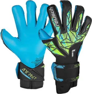 Reusch Attrakt Aqua Evolution Goalkeeper Gloves Size 10.5 Black/Fluo