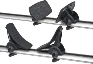 Rhino-Rack Nautic 570 Series Kayak/Canoe Carrier, Includes 2 x Tie Down Straps and 2 x Rapid Straps w/ Unique Buckle Protector