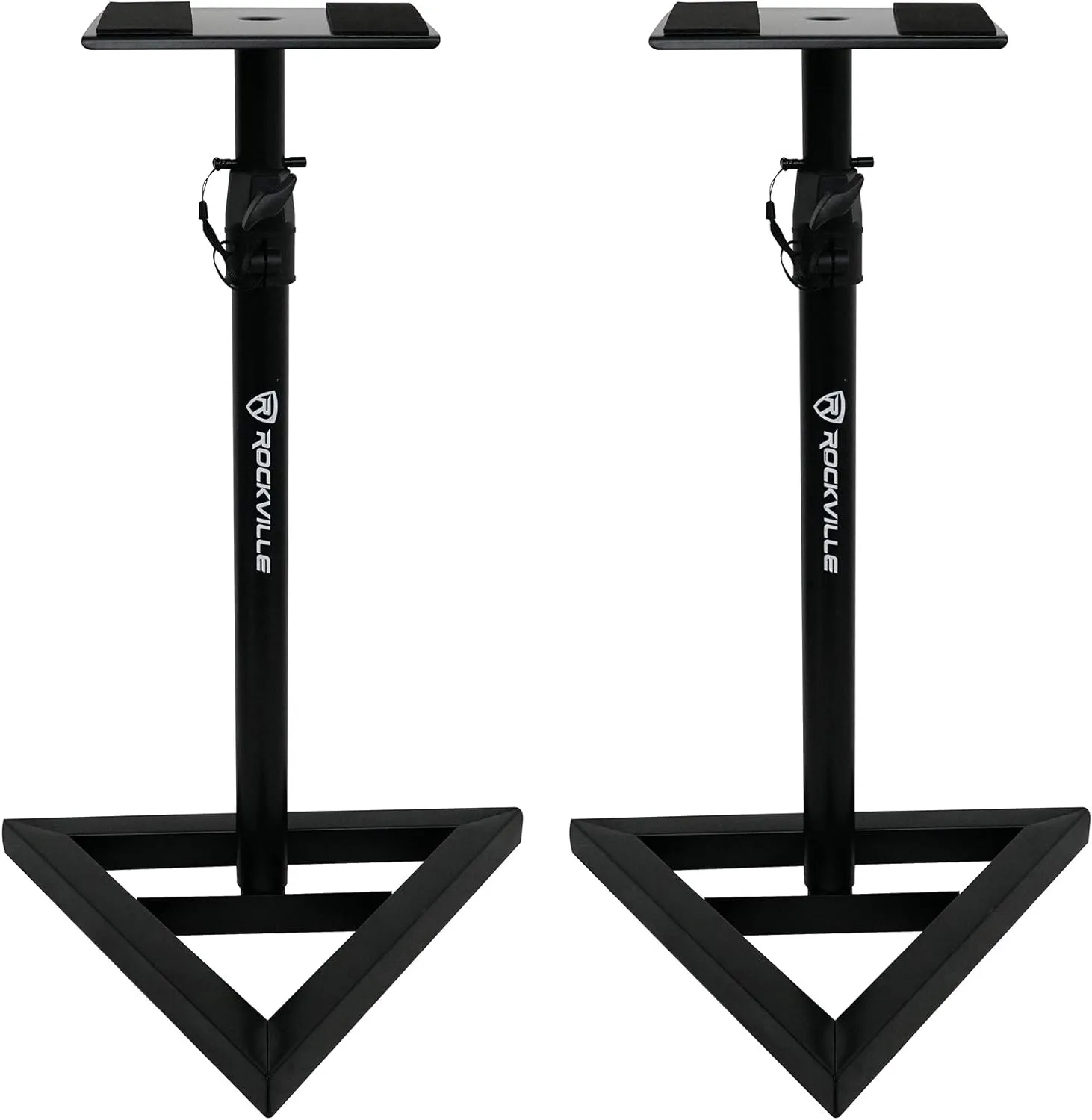 Rockville RVSM1 Pair of Near-Field Studio Monitor Stands w/Adjustable Height