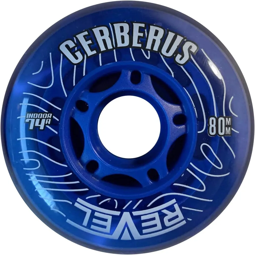 Roller Hockey Wheels Cerberus 74A   Hybrid Ceramic Bearings - Choose Size