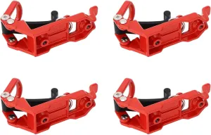 Roof Rack Shovel Mount Heavy Duty Metal Rubber Clamp Mounting Bracket for Boats Tool Storage (Red)