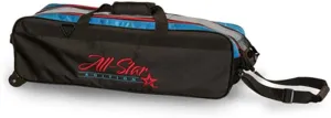 Roto Grip 3 Ball Roller All Star Competitor Tote - Black/Red/Blue