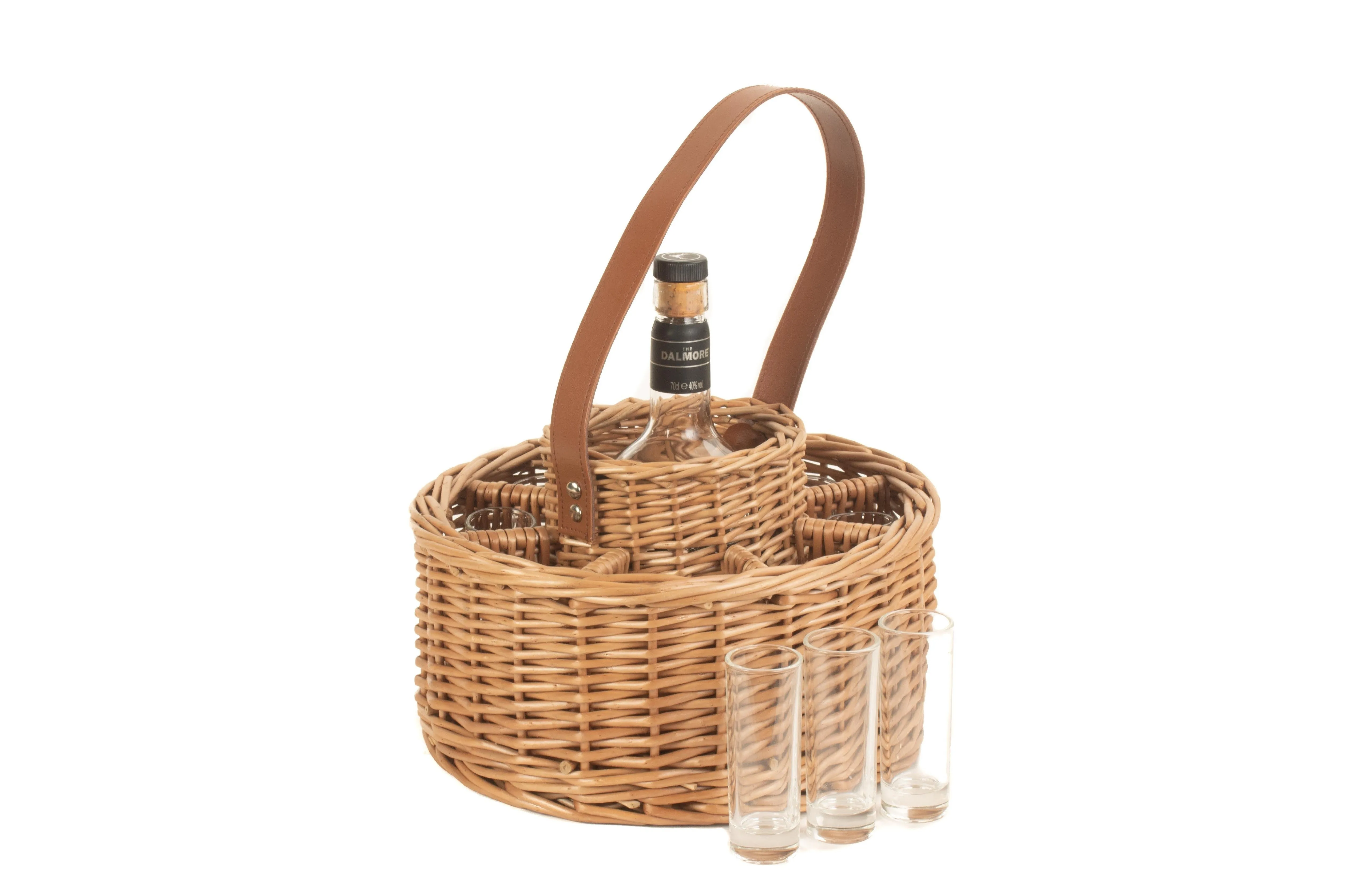 Round Whisky Celebration Basket