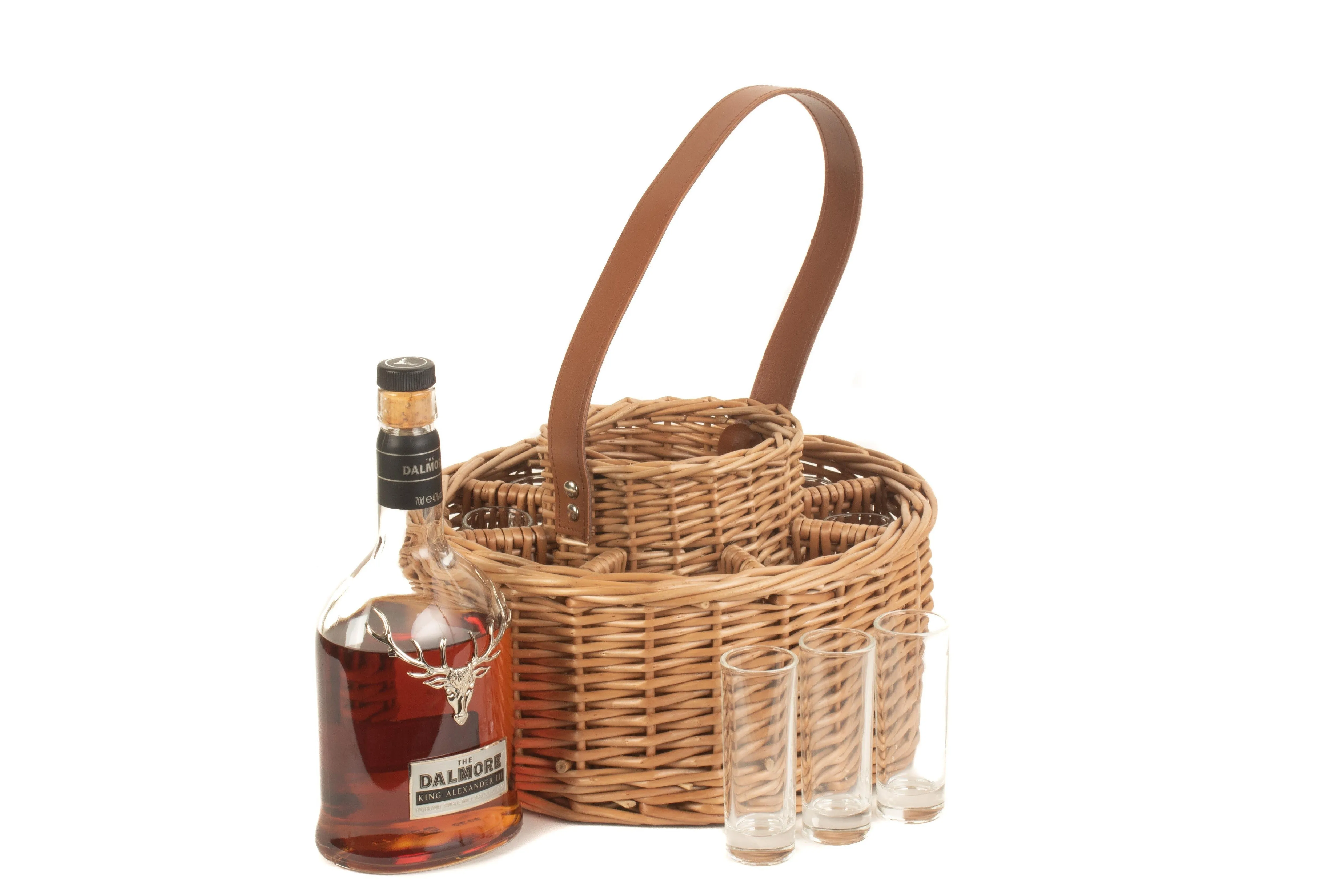 Round Whisky Celebration Basket