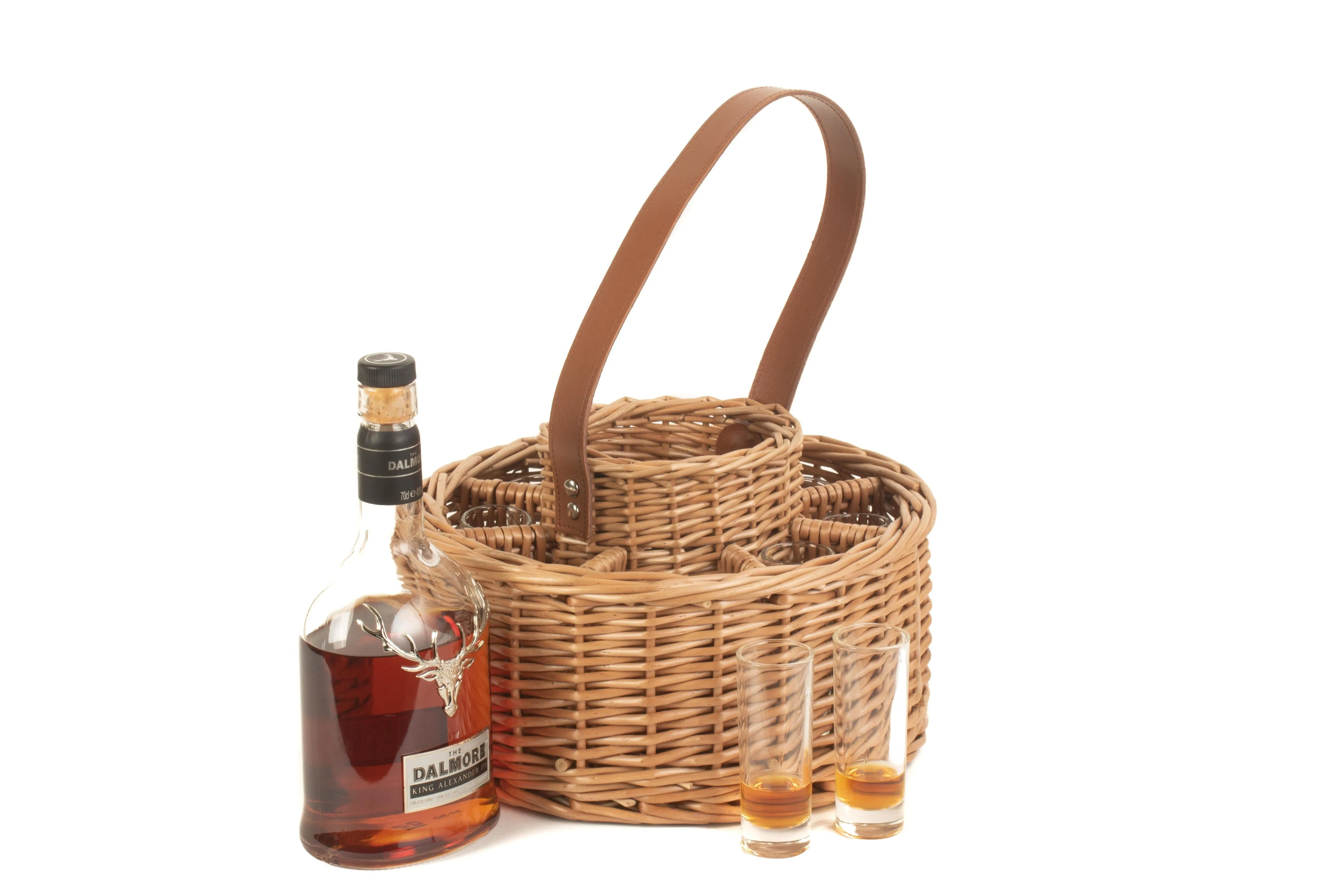 Round Whisky Celebration Basket