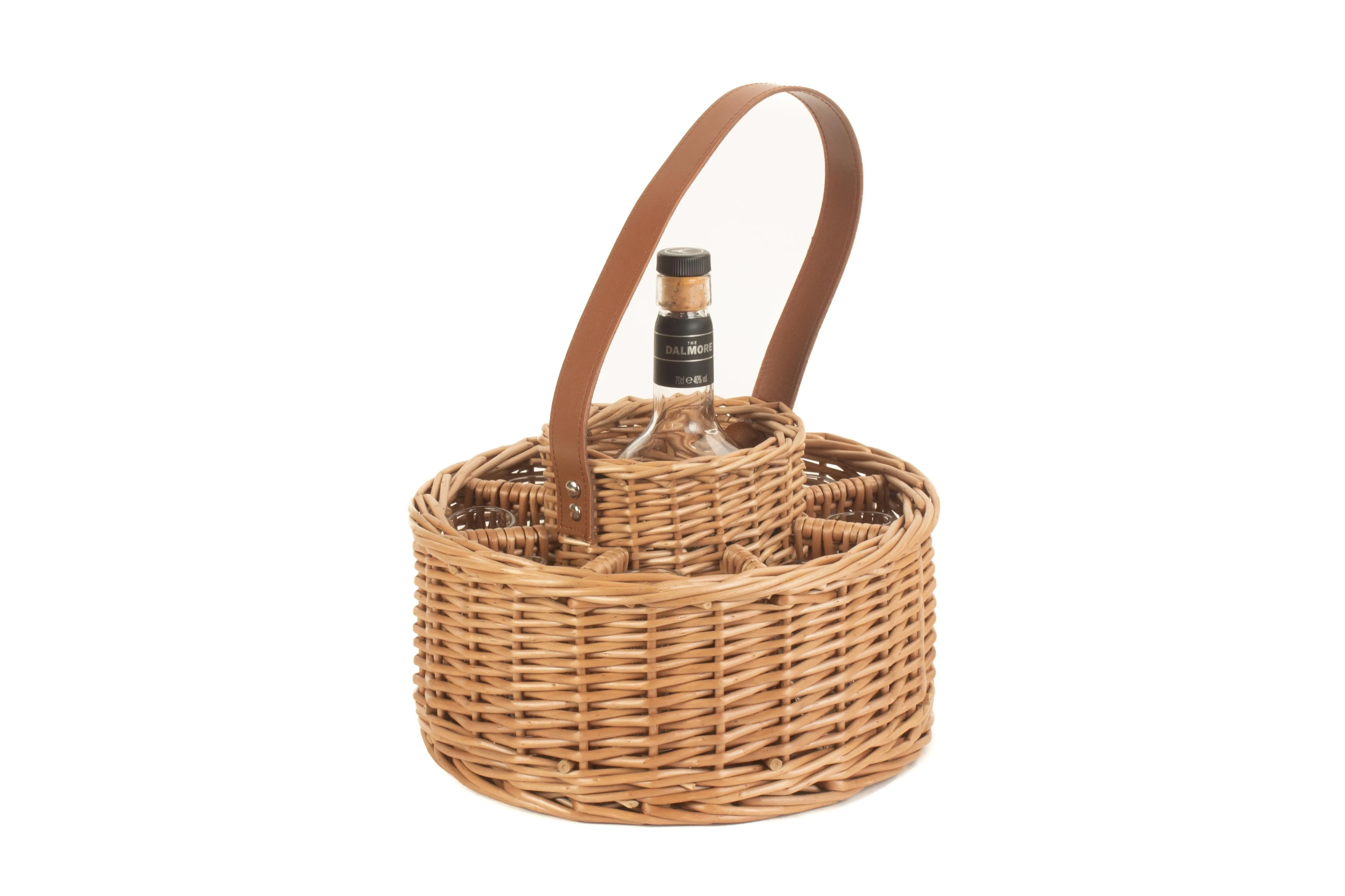 Round Whisky Celebration Basket