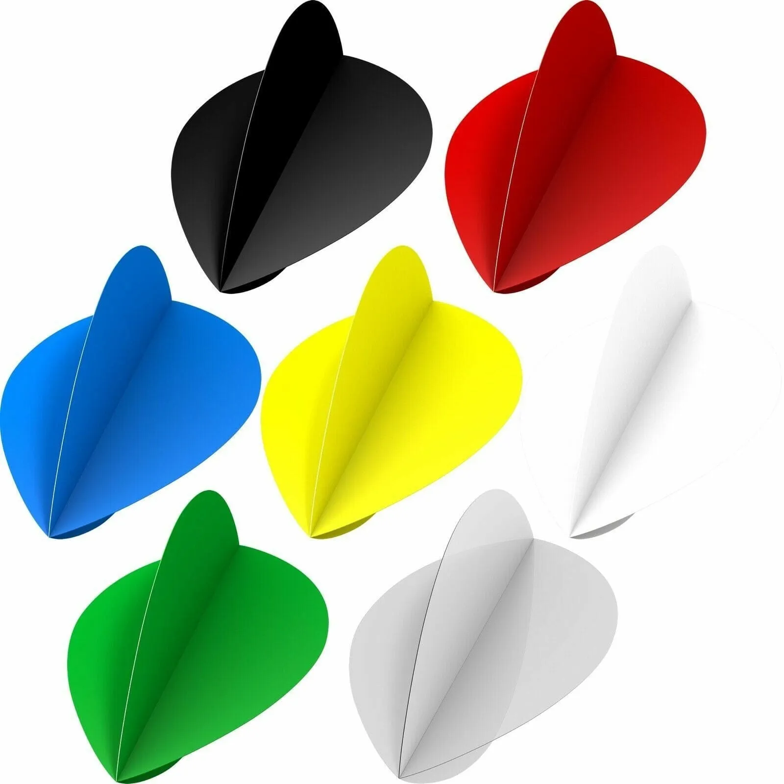 *Ruthless Poly Plain - Solid - Dart Flights - 75 Micron - Pear
