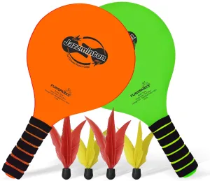 Rynx | Funsparks Paddle Ball Jazzminton Game - Year-round Indoor/Outdoor Racket Game for Active Play