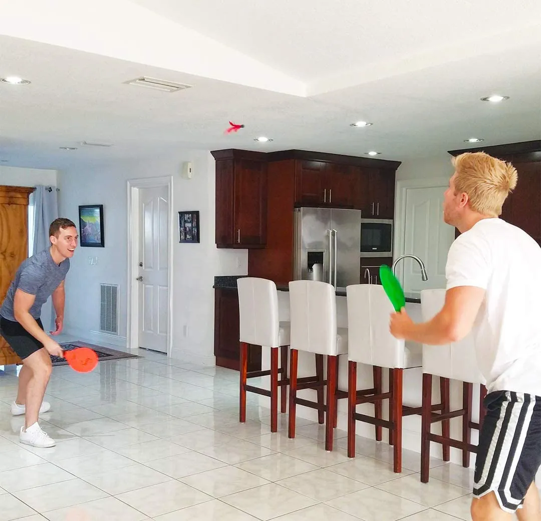 Rynx | Funsparks Paddle Ball Jazzminton Game - Year-round Indoor/Outdoor Racket Game for Active Play