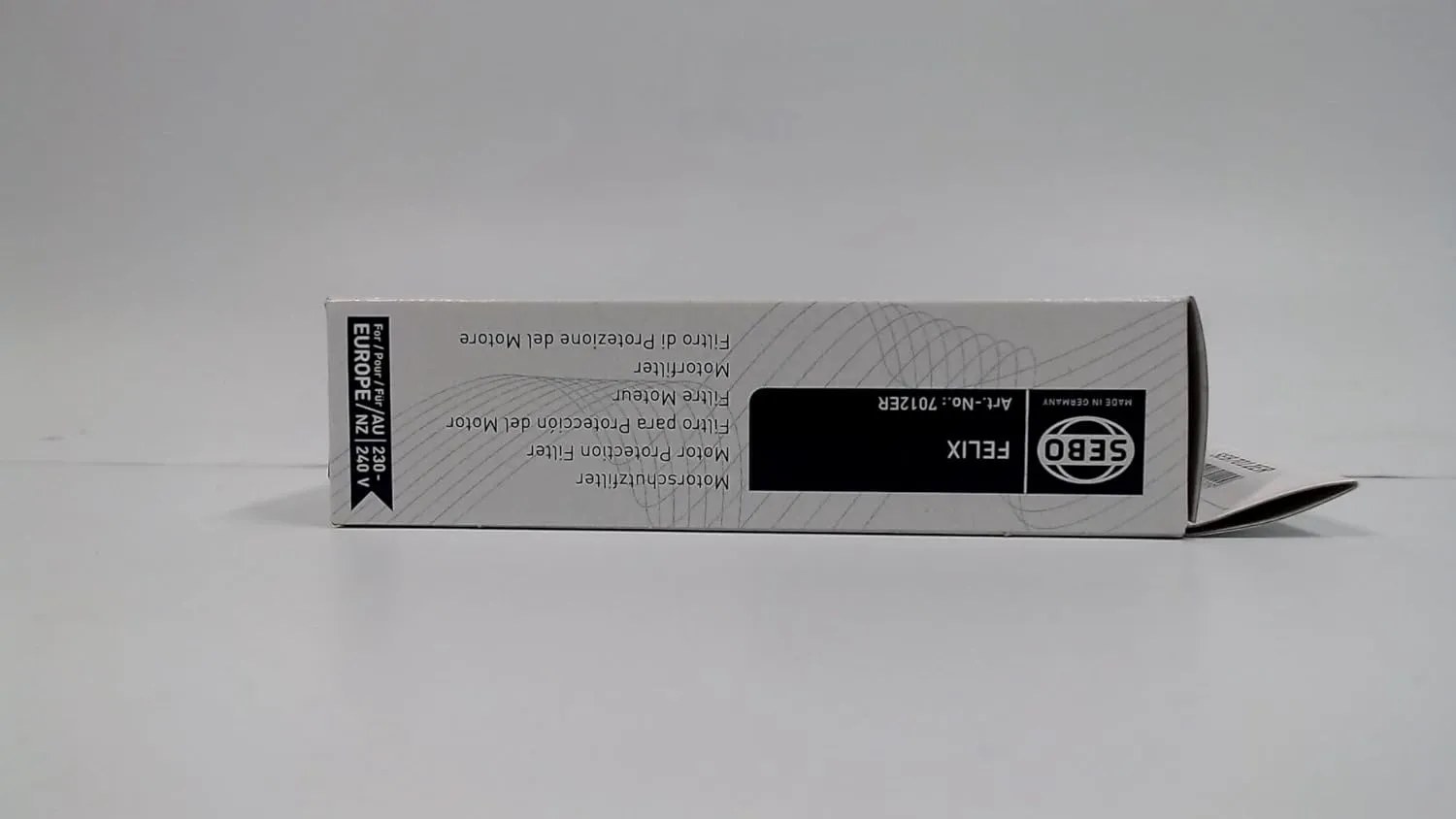 Sebo 7012ER Vacuum Cleaner Pre Motor Protection Filter,White