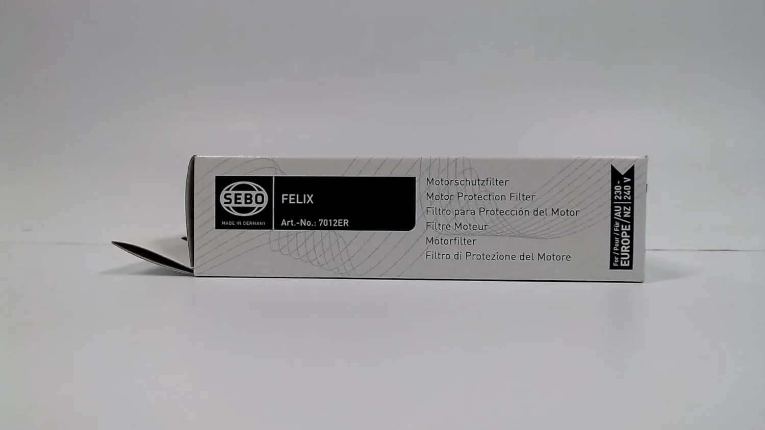 Sebo 7012ER Vacuum Cleaner Pre Motor Protection Filter,White