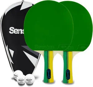 Senston Ping Pong Paddles Family Entertainment Set for Entertainment or Competition - Ping Pong Paddle Set