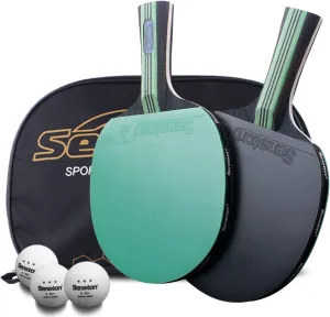 Senston Ping Pong Paddles Table Tennis Paddle for Entertainment or Competition - Ping Pong Paddle Set with Advanced Speed, Control