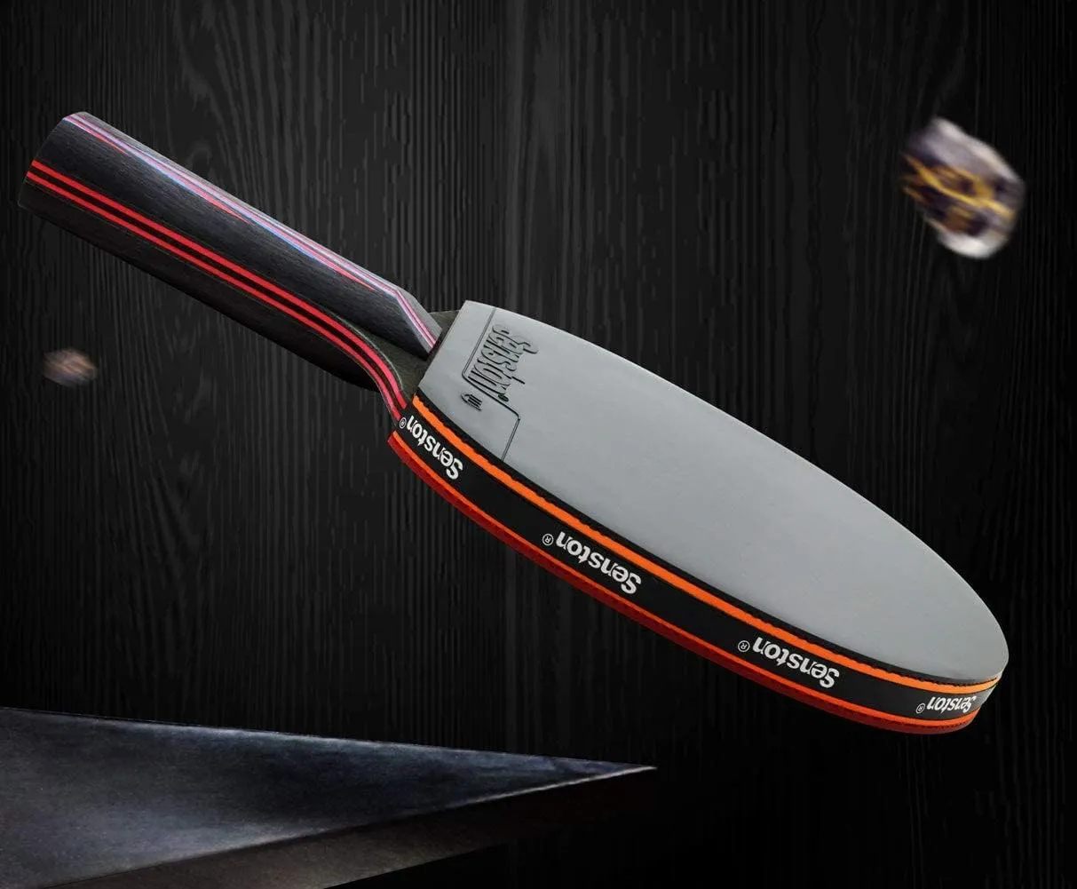 Senston Professional Table Tennis Paddles Advance Intermediate Ping Pong Paddles Set of 2, Table Tennis Racket with Carry Case…