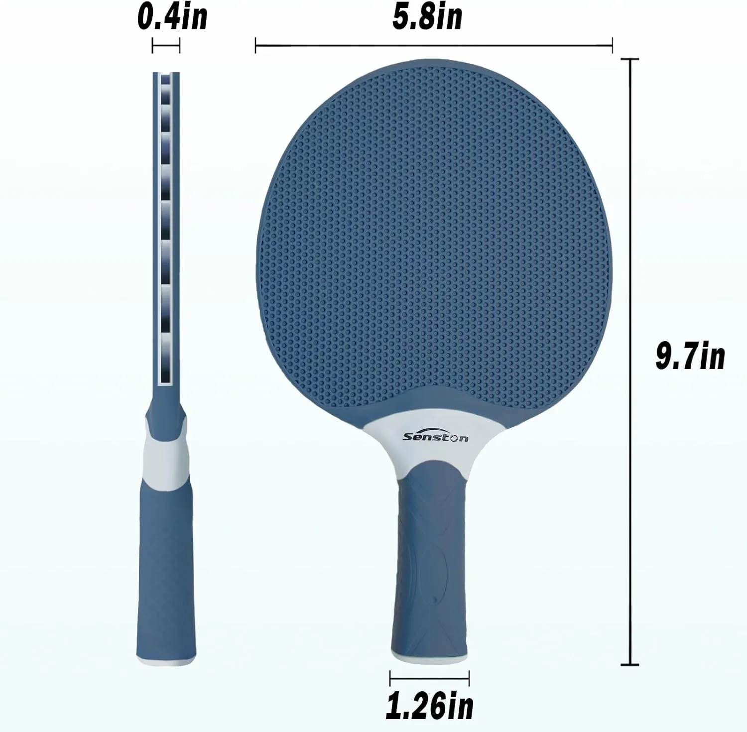 Senston Table Tennis Rackets Set, Professional Table Tennis Racket with 3 Balls, Composite Rubber Ping Pong Paddle Set