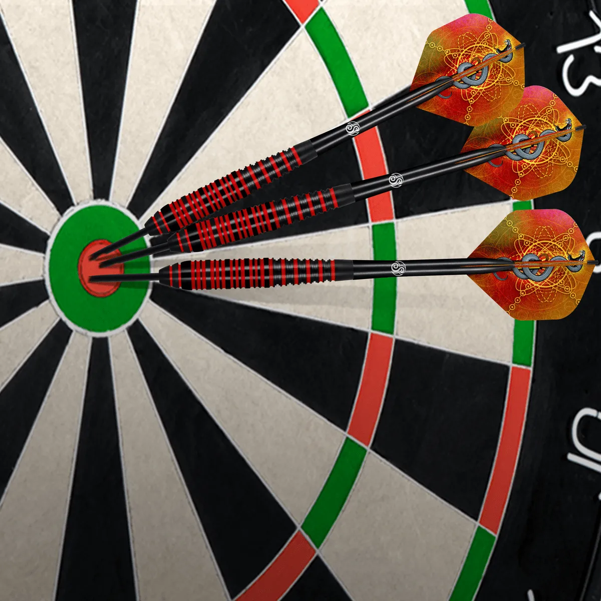 Shot Mystic Steel Tip Darts Set-Premium Brass