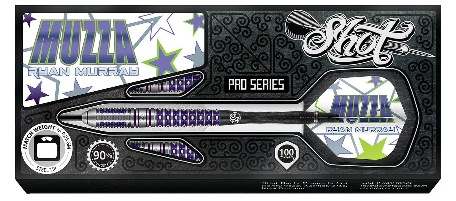 Shot Pro Series-Ryan Murray-Steel Tip Dart Set-Tungsten Barrels