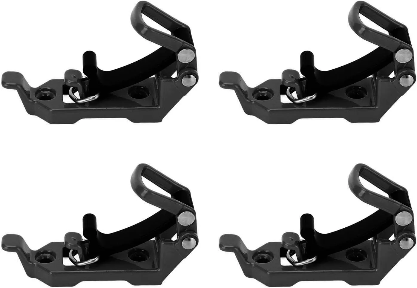 Shovel Mount for Roof Rack, Heavy Duty Shovel Holder Metal Rubber Clamp Mounting Bracket Roof Rack Accessories for Roof Rack Boats Tool (Black)