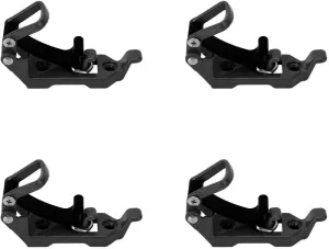 Shovel Mount for Roof Rack, Heavy Duty Shovel Holder Metal Rubber Clamp Mounting Bracket Roof Rack Accessories for Roof Rack Boats Tool (Black)