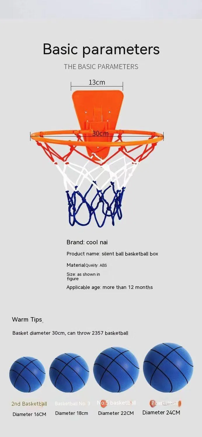 Silent High Density Foam Sports Ball Indoor Mute Basketball